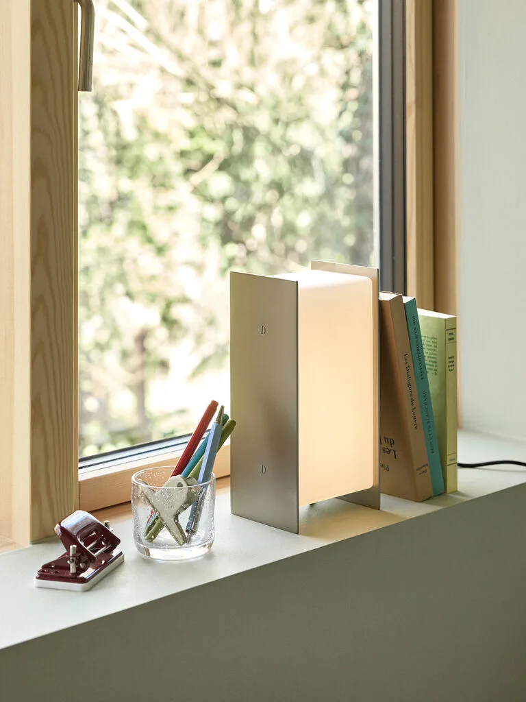 Sabi Table Lamp Nickel by Hübsch – interior photo 1 of 2