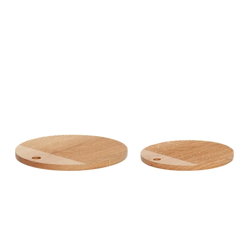 Monarch Cutting Boards Round Natural (set of 2) von Hübsch – Produktfoto