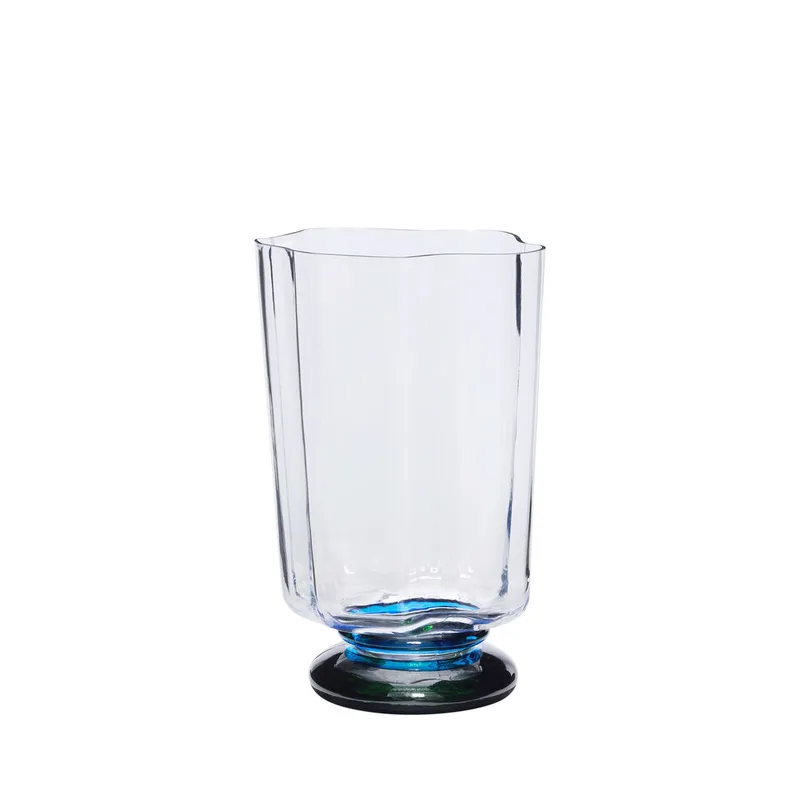 Verre Vase Blue/Green de Hübsch – photo du produit 3 sur 3