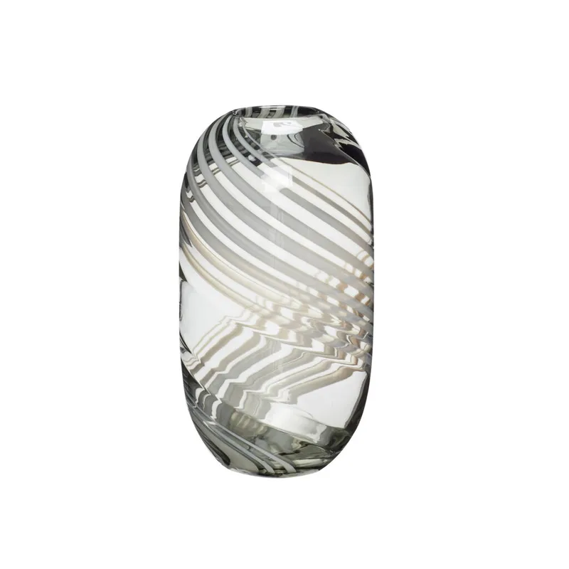 Swirl Vase Grey by Hübsch – product photo 2 of 2