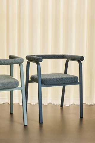 Ecto Dining Chair Grey by Hübsch – interior photo 6 of 8