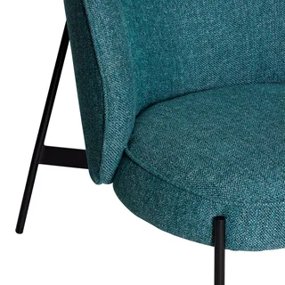 Area Lounge Chair Petrol van Hübsch – sfeerfoto 1 van 6