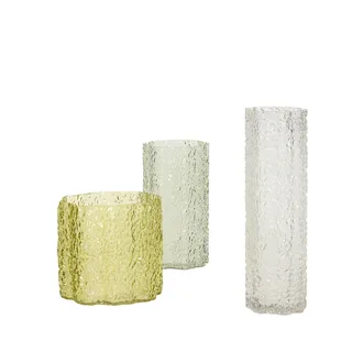 Triple Vases Green/Clear (set of 3) de Hübsch – photo du produit 2 sur 7