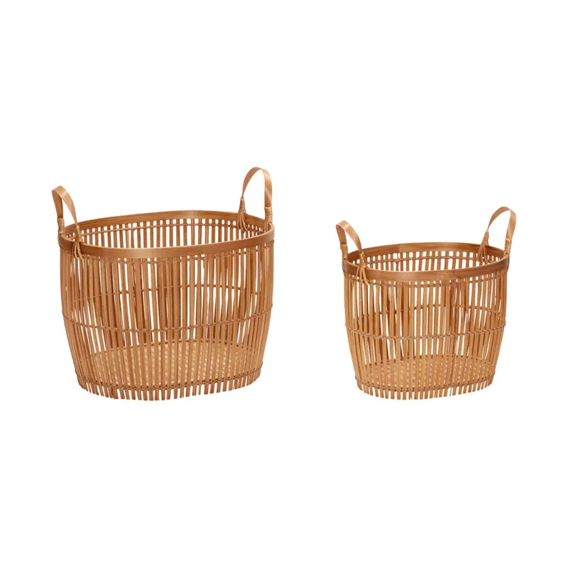 Vantage Baskets Small Natural (set of 2) van Hübsch – productfoto
