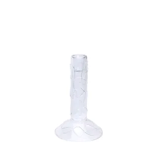 Doodle Candleholder Clear de Hübsch – photo du produit 2 sur 5