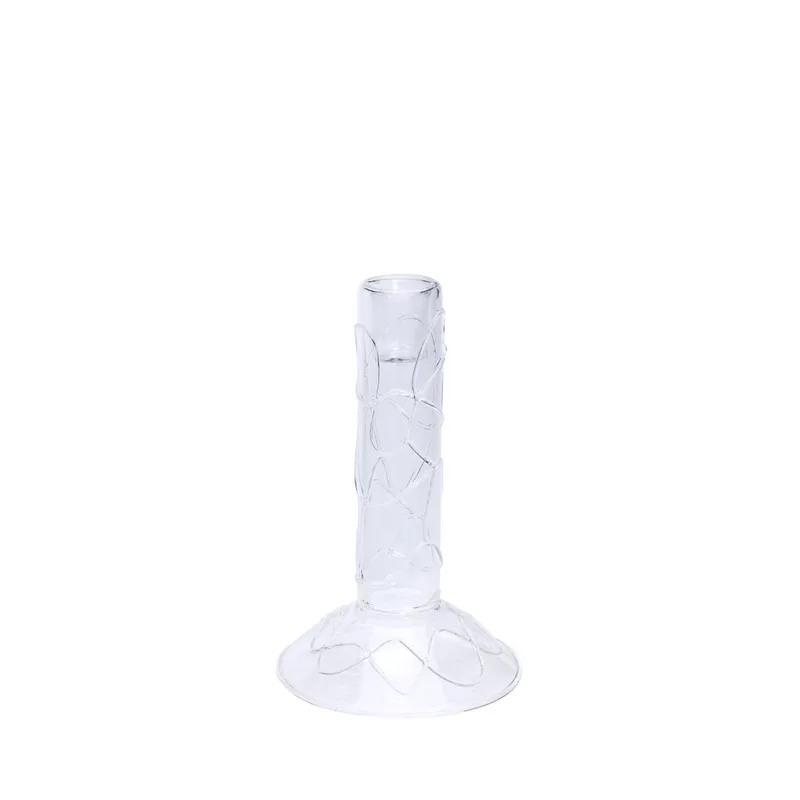 Doodle Candleholder Clear de Hübsch – photo du produit 2 sur 5