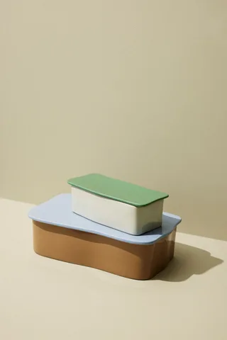 Amare Desk Organiser Small Sand/Green by Hübsch – interior photo 2 of 5
