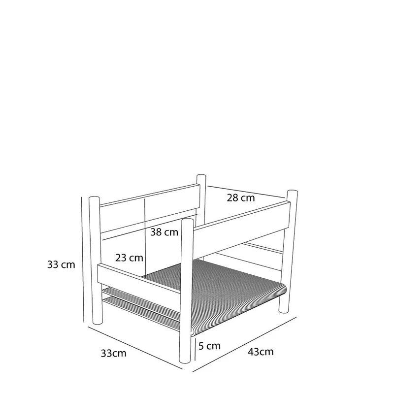 Heritage Magazine Holder Oak by Hübsch – product photo 2 of 5
