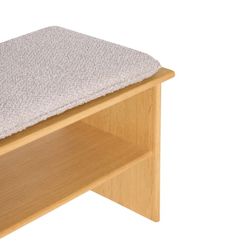 Layer Bench Natural van Hübsch – productfoto 1 van 5