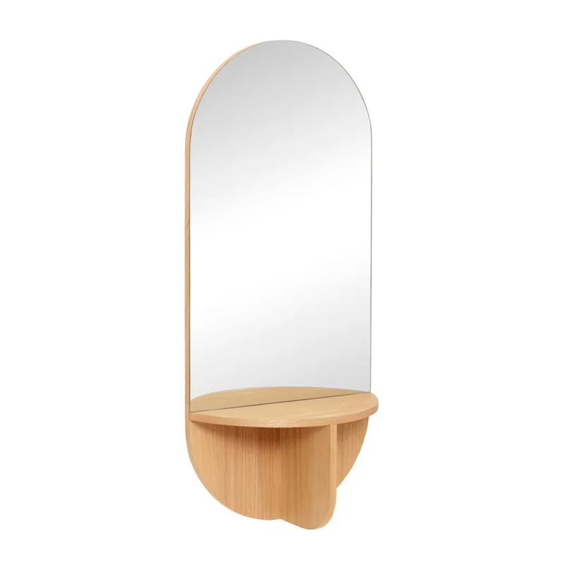 Nomad Wall Mirror Natural von Hübsch – Produktfoto