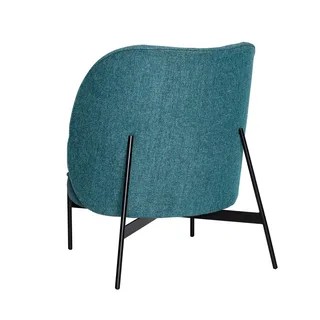 Area Lounge Chair Petrol van Hübsch – productfoto 3 van 6