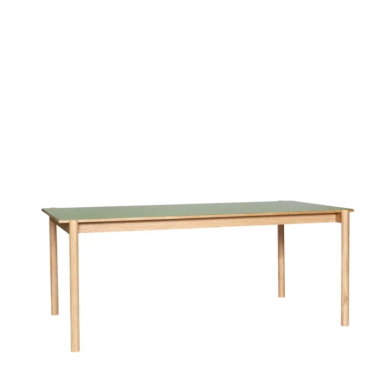 Oblique Dining Table Rectangular Olive by Hübsch – product photo 4 of 4