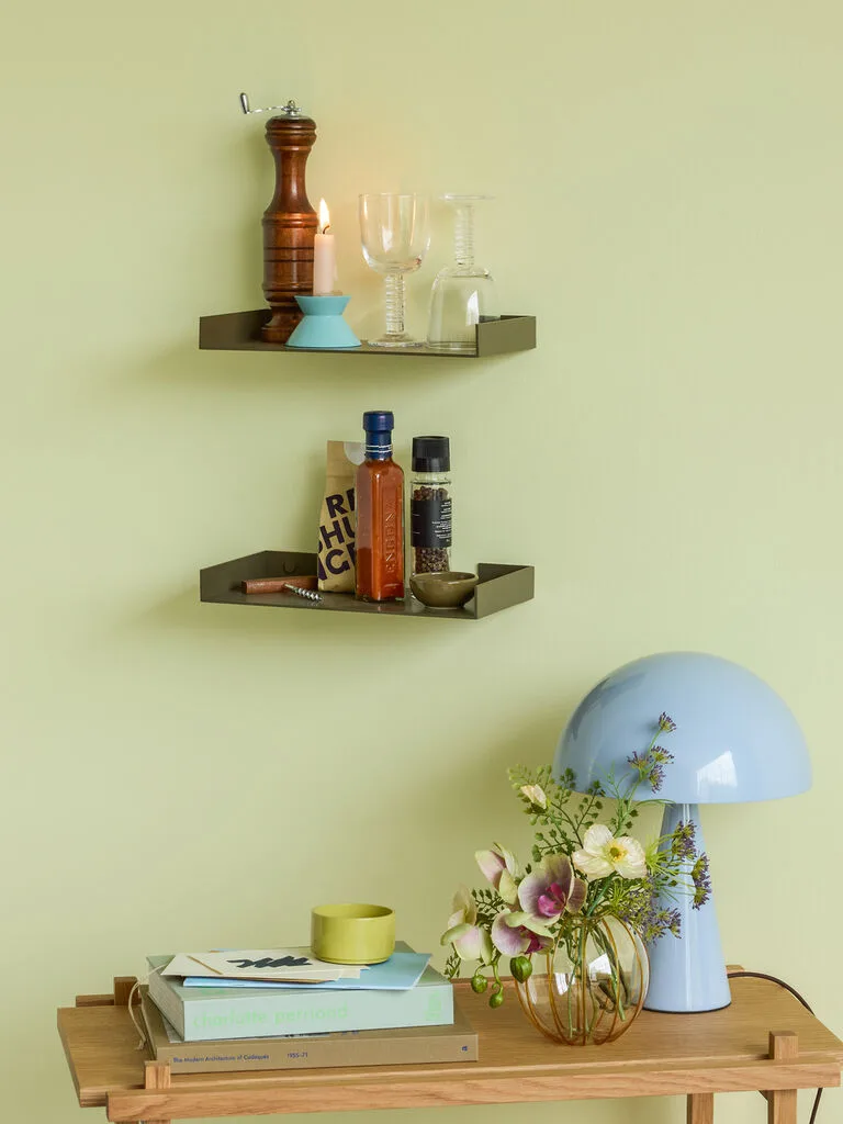 Sheets Shelf Dark green by Hübsch – interior photo 1 of 3