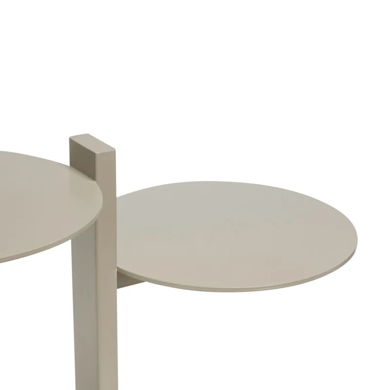 Platform Side Table Sand von Hübsch – Produktfoto 1 von 5