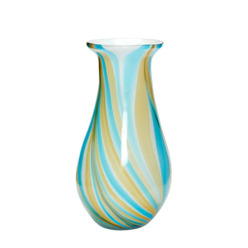 Kaleido Vase Blue/Yellow by Hübsch – product photo