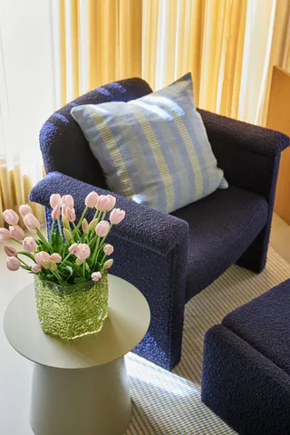 Morph Cushion Light blue by Hübsch – interior photo 3 of 4