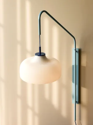 Current Wall Lamp Light blue by Hübsch – interior photo 2 of 4