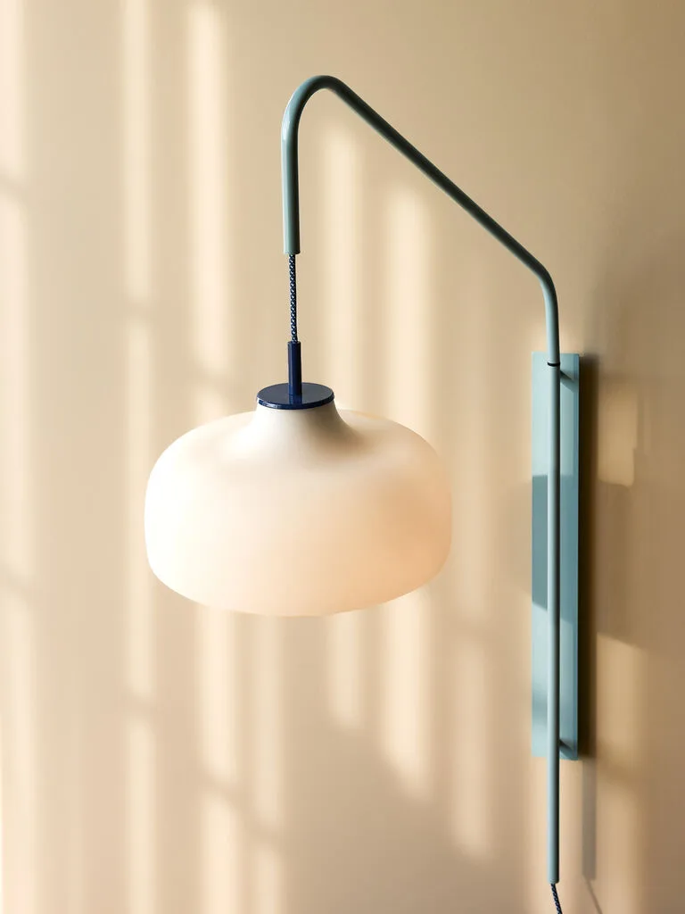 Current Wall Lamp Light blue by Hübsch – interior photo 2 of 4
