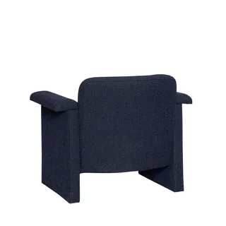 Softy Lounge Chair Dark blue (set of 2) van Hübsch – productfoto 2 van 7