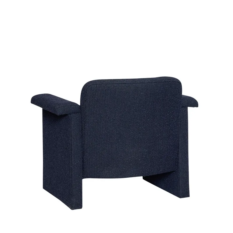 Softy Lounge Chair Dark blue (set of 2) van Hübsch – productfoto 2 van 7