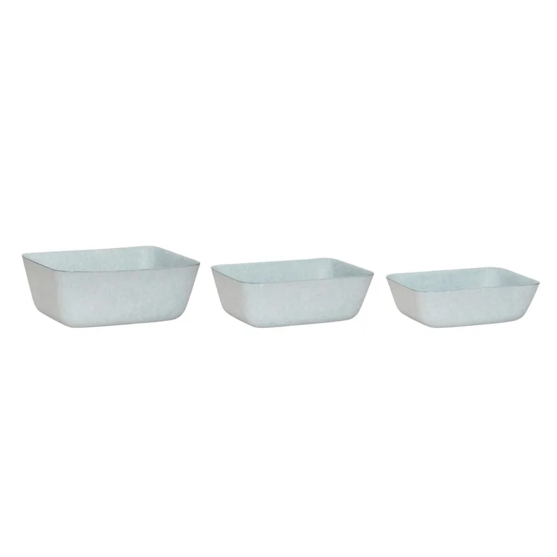 Sortit Felt Baskets Light blue (set of 3) van Hübsch – productfoto