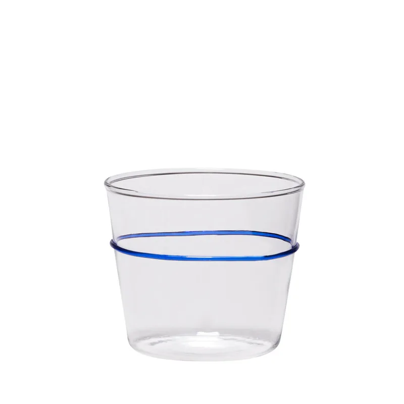 Orbit Drinking Glass Blue de Hübsch – photo du produit 5 sur 5