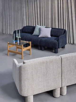 Elegance Sofa Dark blue by Hübsch – interior photo 6 of 9