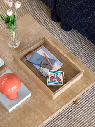 Senri Display Box Oak van Hübsch – sfeerfoto 3 van 5
