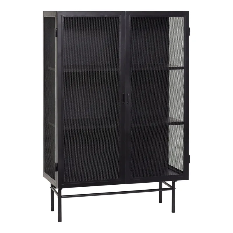 Edge Cabinet Double Black van Hübsch – productfoto