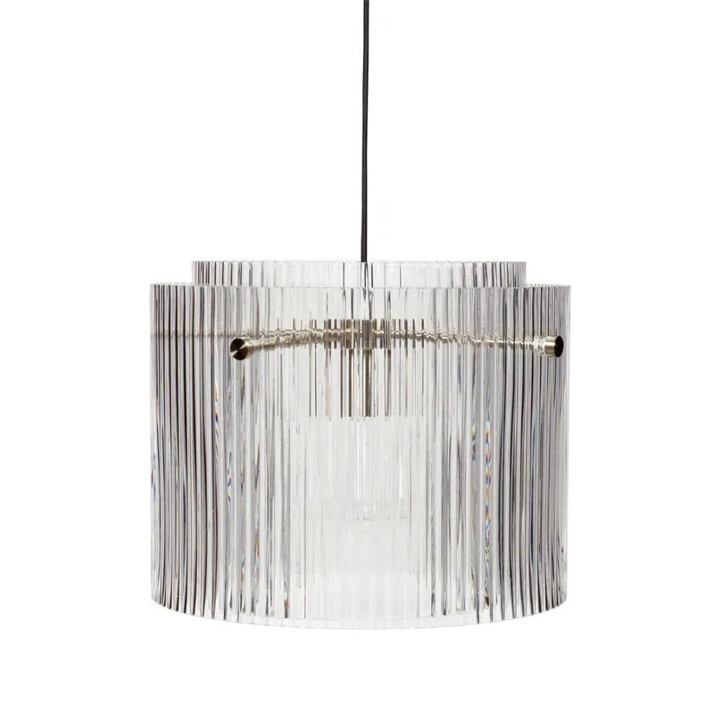 Ripple Pendant Large Clear von Hübsch – Produktfoto