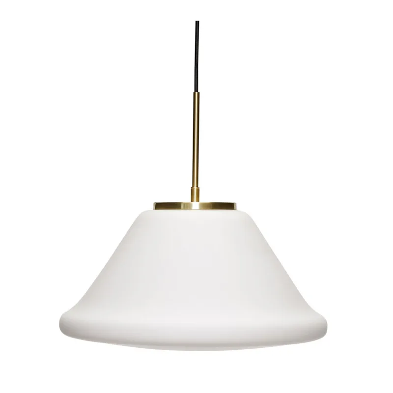 Muse Pendant Triangular White by Hübsch – product photo 4 of 4
