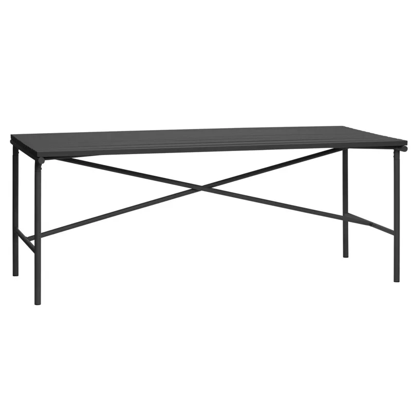 Villa Table Large Black von Hübsch – Produktfoto
