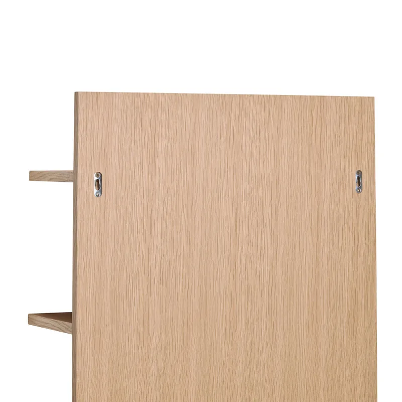 Stand Shelf Oak/Red von Hübsch – Produktfoto 2 von 5