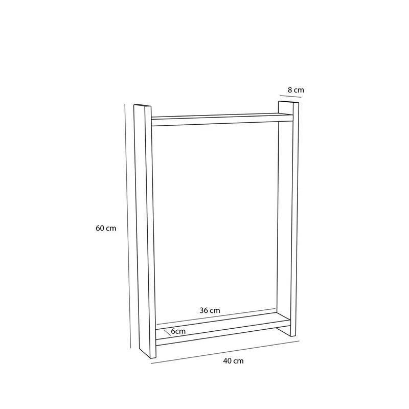 Forma Mirror Natural by Hübsch – product photo 2 of 5