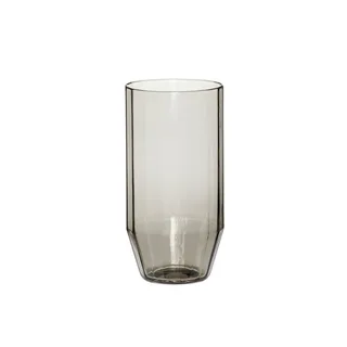 Aster Drinking Glass Grey by Hübsch – product photo 2 of 2
