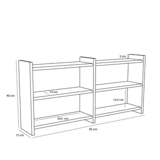 Kant Shelf Natural by Hübsch – product photo 2 of 5