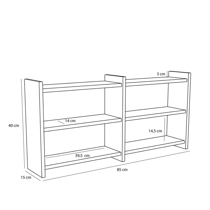 Kant Shelf Natural by Hübsch – product photo 2 of 5