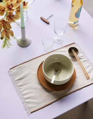 Amare Dinner Plate Brown by Hübsch – interior photo 3 of 6