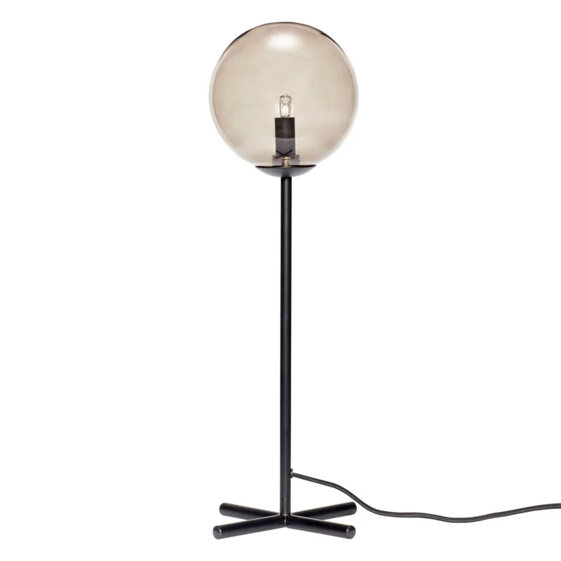 Champ Table Lamp Black/Smoked van Hübsch – productfoto