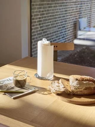 Meisui Kitchen Roll Holder Clear by Hübsch – interior photo 3 of 4