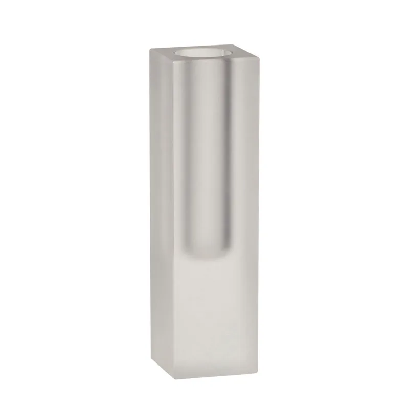 Block Vase Slim Frosted van Hübsch – productfoto
