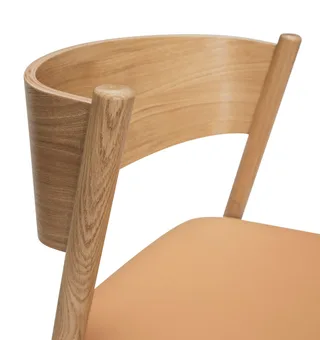 Oblique Dining Chair Seat Natural by Hübsch – interior photo 1 of 8