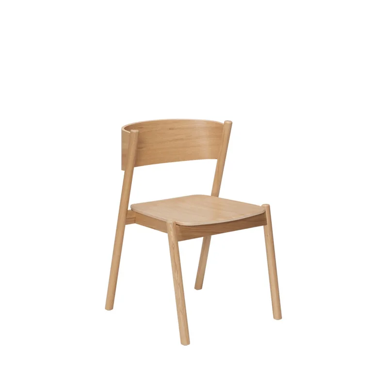 Oblique Dining Chair Natural by Hübsch – product photo 7 of 7