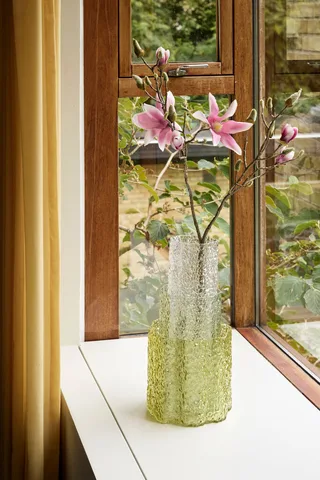 Triple Vases Green/Clear (set of 3) de Hübsch – photo d’ambiance 3 sur 7
