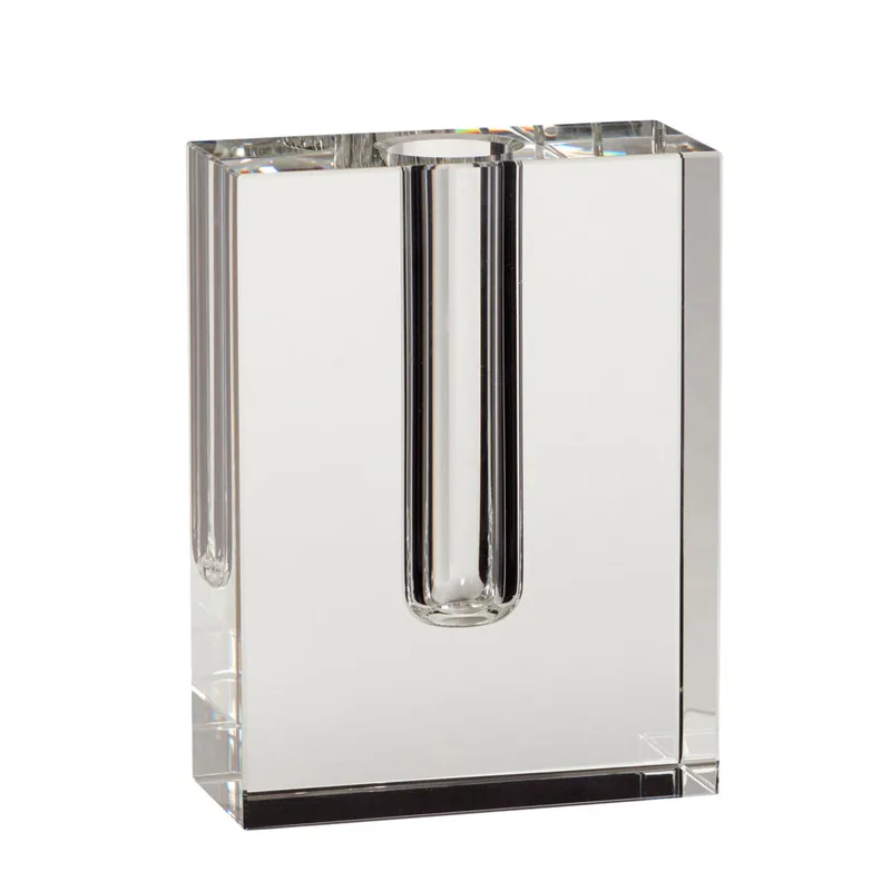 Block Vase Clear by Hübsch – product photo