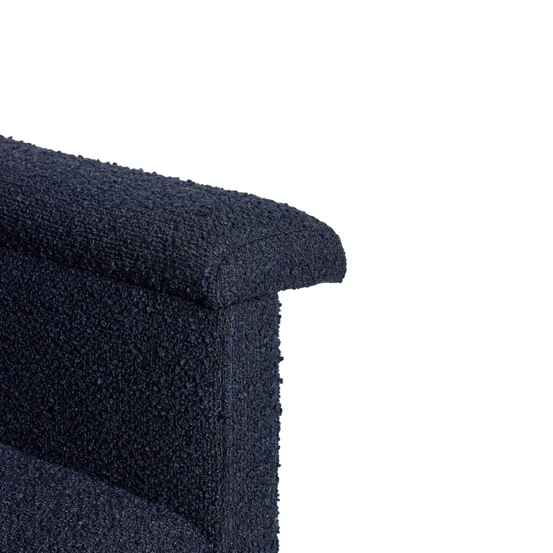 Softy Lounge Chair Dark blue (set of 2) van Hübsch – sfeerfoto 1 van 7