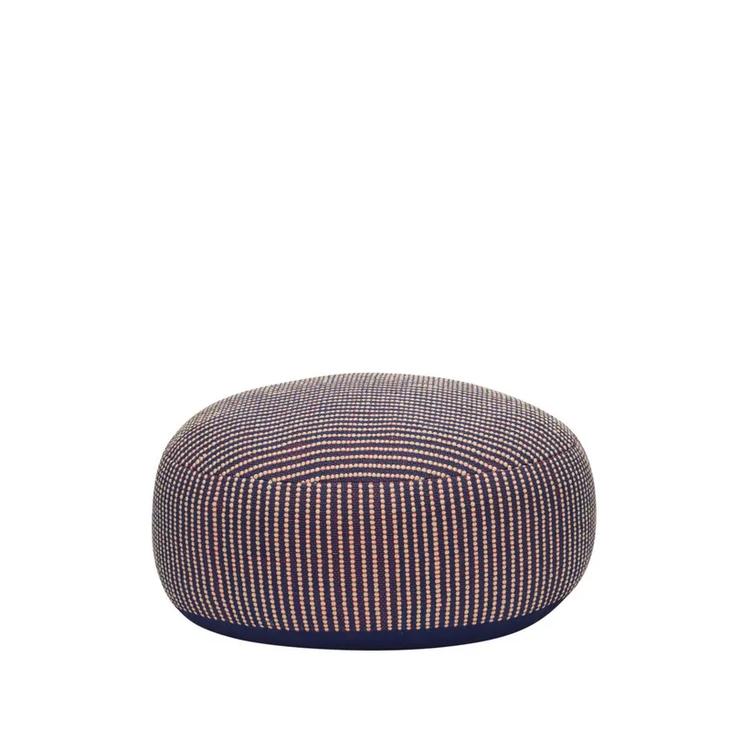 Mochi Pouffe Blue/Multicolour by Hübsch – product photo 6 of 6