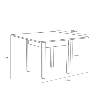 Geo Dining Table Natural von Hübsch – Produktfoto 3 von 7