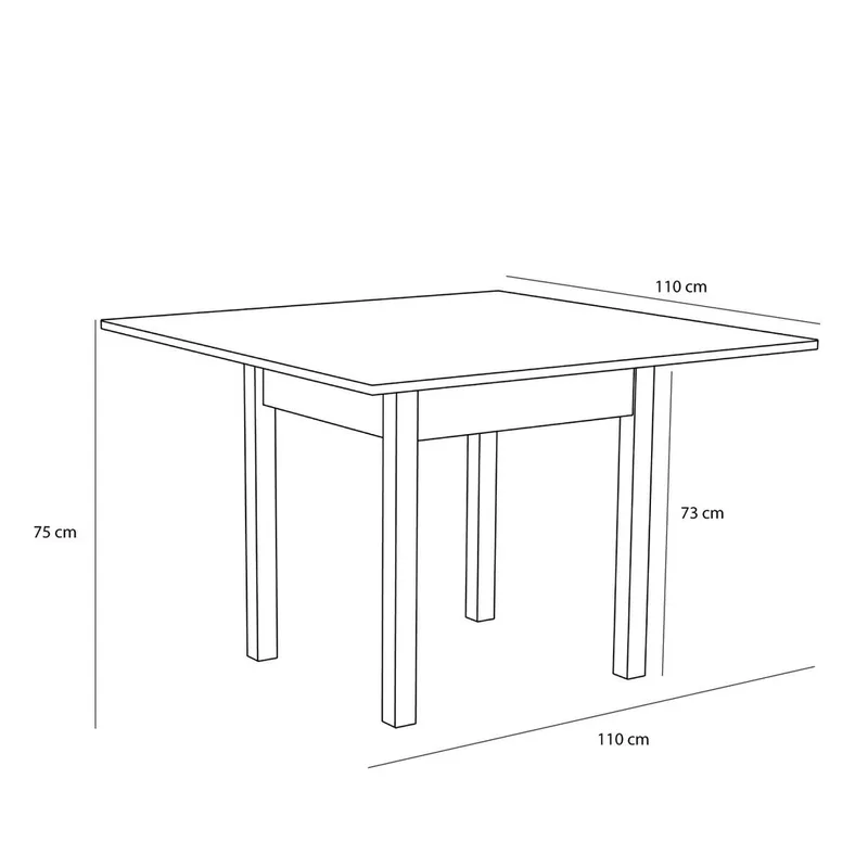 Geo Dining Table Natural von Hübsch – Produktfoto 3 von 7