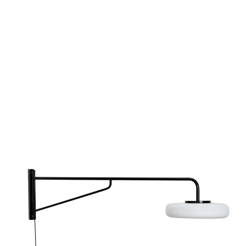 Sway Wall Lamp Black van Hübsch – productfoto 3 van 3